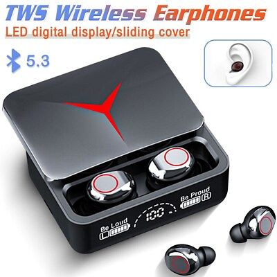 #ad TWS Wireless Earbuds Bluetooth 5.3 Waterproof Headset Headphones With Power Bank $13.31