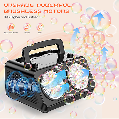 #ad 20000 Bubble Automatic Bubble Machine Maker Blower DJ Party Stage Wedding Toys $30.99