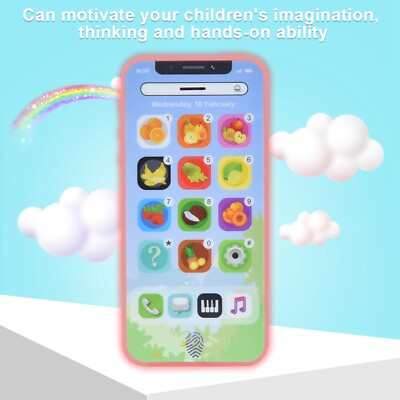 #ad Plastic Kids Children Touch Screen Phone Educational Cellphone Music English LLI $9.01