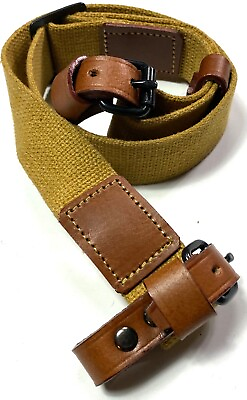 #ad WWII SOVIET RUSSIA M1898 MOSIN NAGANT RIFLE CANVAS CARRY SLING $23.96