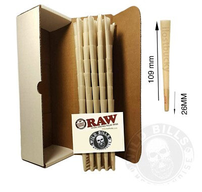 #ad Authentic Raw King Size pre rolled Cones W Filter tips 100 CONES $15.73