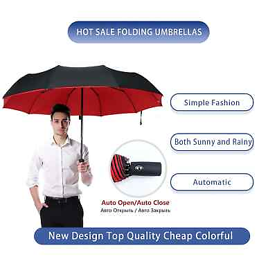 #ad Windproof Double Layer Fully Automatic Resistant Umbrella $34.99