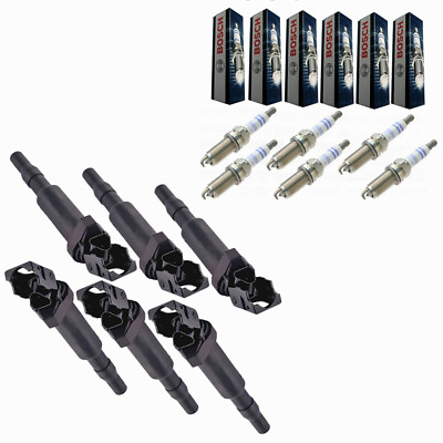 #ad UF592 Ignition Coil BOSCH Platinum Spark Plug Kit for BMW 550 650 750 x5 x6 $246.99
