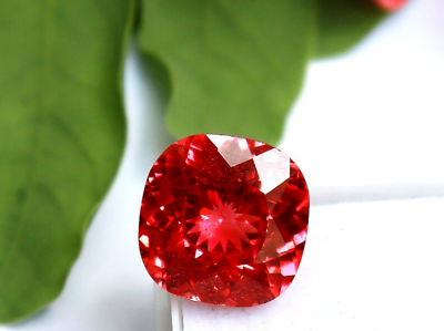 #ad GIGANTIC Natural Padparadscha Sapphire 105 Ct CushionFlawless Certified Gemstone $187.97