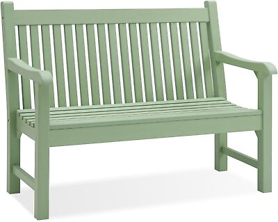 #ad Psilvam Park Bench Garden Patio Furniture Yard Deck Poly Home Outdoor Chair $339.99