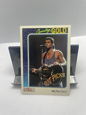 #ad 1992 CMA Country Gold Billy Ray Cyrus #1 Trading Card $2.06