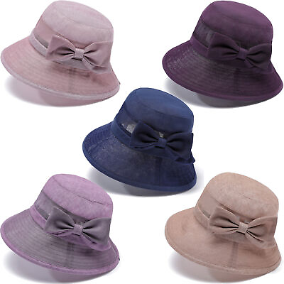 #ad 1920s Vintage Gatsby Felt Cloche Hat Winter Floral Fedora Bucket Hat Bowler Hats $7.99