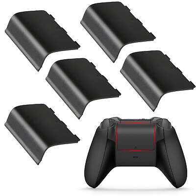 #ad 5 Xbox One Battery Cover Back Lid Wireless Controller Replacement Black $6.99
