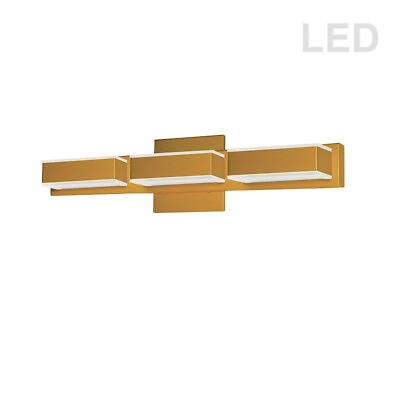 #ad Dainolite 3 Light LED Wall Vanity Gold VLD 215 3W GLD $364.00