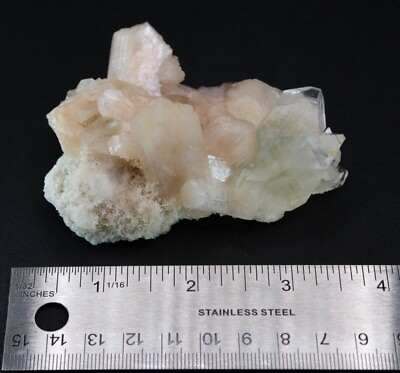 #ad Green Apophyllite on Stilbite Matrix Crystal Rock Raw Gem Mineral 108.7 g $129.00