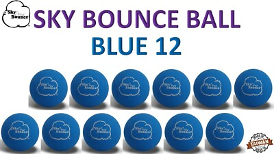 2quot; Rubber Hand Balls quot;BLUEquot; SKY BOUNCE 12 Balls TAIWAN $22.95