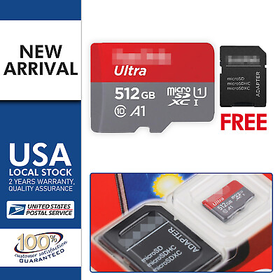 #ad 5X High Speed Memory For Micro SD Card 512GB TF Card Ultra Class 10 $99.29