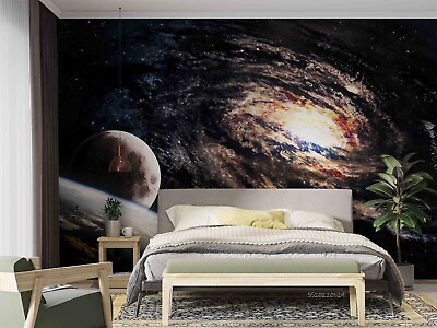 #ad 3D Starry Sky The Earth Vorte Self adhesive Removeable Wallpaper Wall Mural1 194 $249.99
