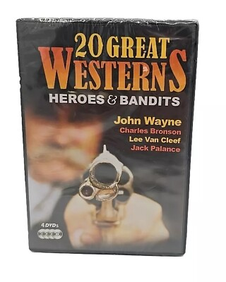 #ad 20 Great Westerns: Heroes Bandits DVD 2008 4 Disc Set $3.72