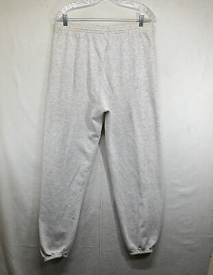 #ad Vintage Hanes Mens Gray Sweatpants Medium Made In USA $15.00
