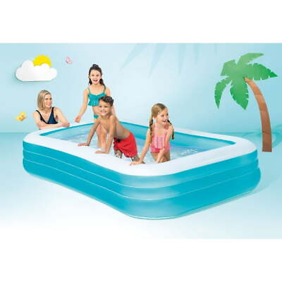 #ad Inflatable Swim Center Family Lounge Pool120quot; x72quot; x 22quot; Swimming Pool for Kids $33.27
