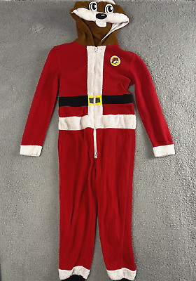 #ad BUC EES Bucky Beaver Santa CHRISTMAS MASCOT COSTUME Body Suit Youth Medium Large $21.15