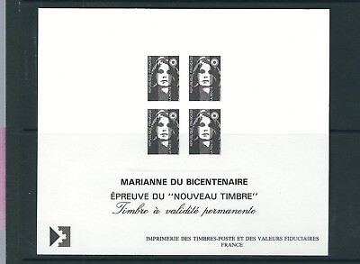 #ad France Marianne Stamp Bicentenary 1996 . Forever Stamp . Proof . MNH $3.00
