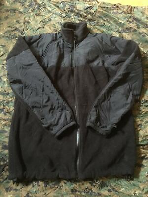 #ad USGI Navy NWU Gore Tex Parka Liner Black Polartec Fleece Jacket Medium X Short $40.00