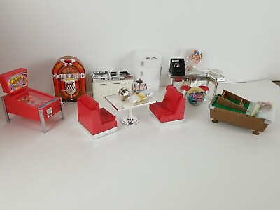 #ad USED 1988 Vintage TYCO Dixie#x27;s Diner Toy Accessories Lot 3 $179.95