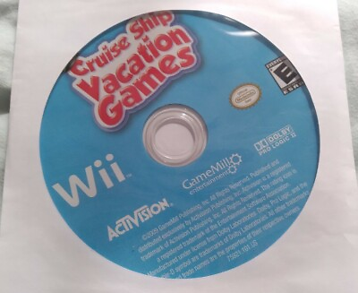 #ad Cruise Ship: Vacation Games Game Only Nintendo Wii 2009 TESTED $2.00