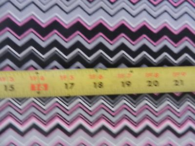 #ad Ric Rack Grey Pink Black Aztec Cute AE Nathan Comfy FLANNEL 0143 299 fabric $7.99
