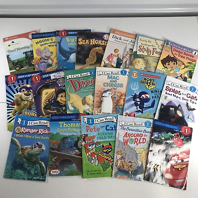#ad Random Lot of 10 Level 1 Step Into Reading I Can Read Learn To Read FOR BOYS $15.98