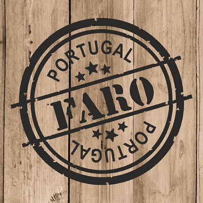 #ad Faro Sticker Vinyl 10 cm 4quot; Decal Stamp Faro Portugal Car Laptop Tablet Wall GBP 4.30