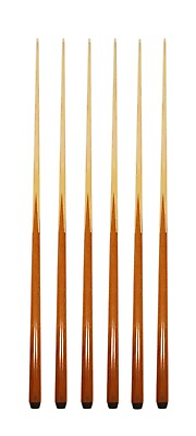 #ad SET OF 6 POOL CUES 4 Prong 42quot; One Piece House Bar Billiard Pool Cue Stick $89.99