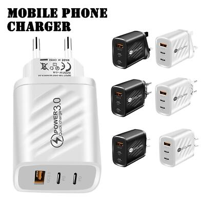 #ad USB C Wall Charger 20W Fast Block Type C Charging Cube For iPhone 13 Box BEST $3.18