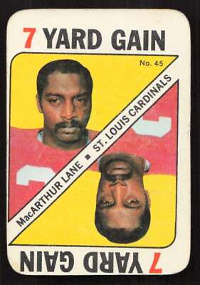 #ad MacArthur Lane 1971 Topps Game #45 Cardinals EX {0421 $2.99