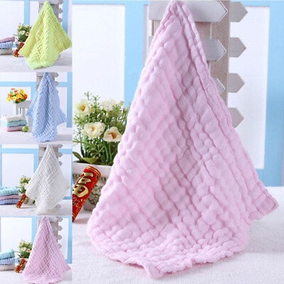 #ad Soft Cotton Baby Infant Newborn Bathing Towel Washcloth Feeding Wipe Cloth 11 $7.35