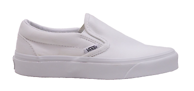 #ad VANS Womens White Classic Slip On Skate Athletic Sneakers Shoes US 5 M EU 35.5 $26.00