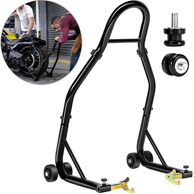 #ad HeavyDuty Motorcycle Rear Wheel Lift Universal Bike Swingarm Spool Paddock Stand $44.99