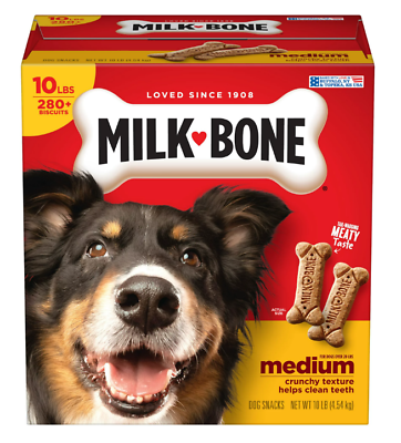 #ad Milk Bone Original Dog Biscuits Medium Crunchy Dog Treats 10 lbs. $14.98