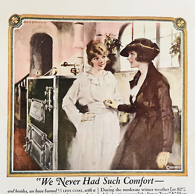 #ad Vintage Ad 1921 Ephemera American Radiator Company Heat Machine $8.88
