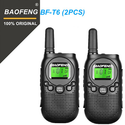 #ad 2PCS Baofeng BF T6 Mini Kids Walkie Talkie For Kids 16CH Two Way Radio For Hotel $29.99