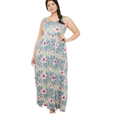 #ad NWT SO Floral Maxi Dress Large $29.00