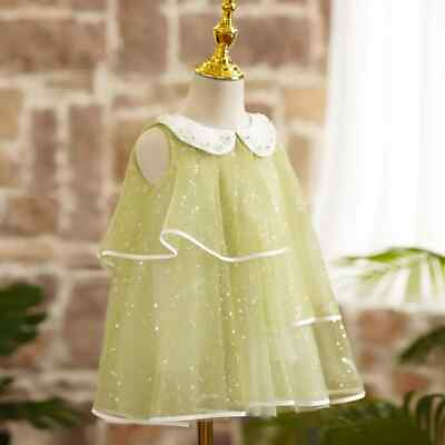 #ad Flower Girls Dress Children Birthday Baptism Boutique Party Casual Gown $35.96