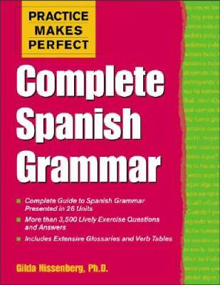 #ad Practice Makes Perfect: Complete Spanish Grammar Paperback ACCEPTABLE $5.17