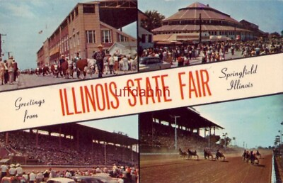 #ad GREETINGS FROM WORLD#x27;S GREATEST STATE FAIR. SPRINGFIELD IL $7.49