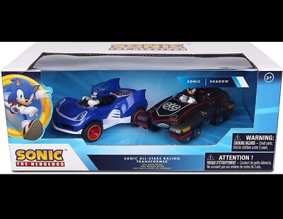 #ad Sonic Transformed All Stars Racing Pull Back Shadow and Sonic Hedgehog Car Set $14.39