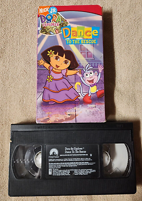 #ad Dora the Explorer Dance to the Rescue VHS Video Tape 2005 Nick Jr Nickelodeon $6.95