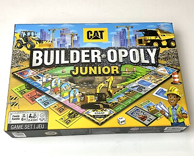 #ad CAT BUILDER OPOLY JUNIOR Monopoly Board Game Set for Kids and Adults #41900 NEW $24.99