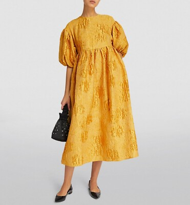 #ad Rhode Ruth Dress Flax Size S Golden GBP 129.99
