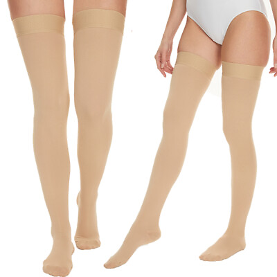 #ad Extra Long Compression Socks Thigh High Over the Knee High Plus Size Stockings $32.28