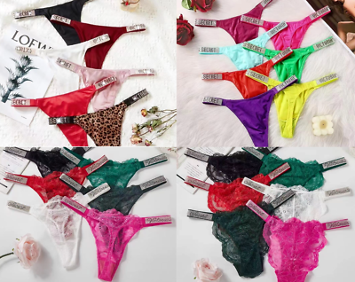 #ad Victoria Secret VERY SEXY Shine Strap Lace or Brazilian Panty or Thong Panty $14.95