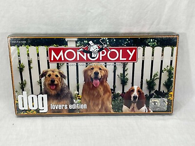 #ad Hasbro Monopoly Dog Lovers Edition 2007 New Sealed $69.99