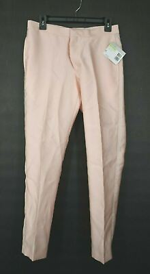 #ad Alfani Mens Light Pink Slim Fit Stretch Tuxedo Pants Finished Hem Zip Fly $135 $77.59