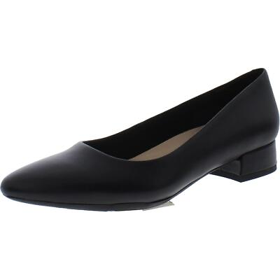 #ad Easy Spirit Womens Caldise Black Block Heels Shoes 7 Medium BM BHFO 4894 $24.99